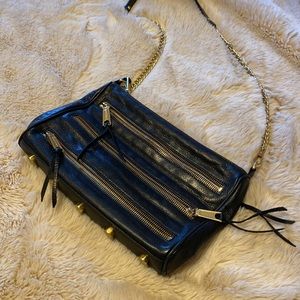 Rebecca minkoff 5 zip clutch bag